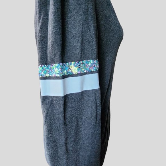 VICTORIA SECRET ( S ) Sequined Hoodie zip up - Picture 7 of 10